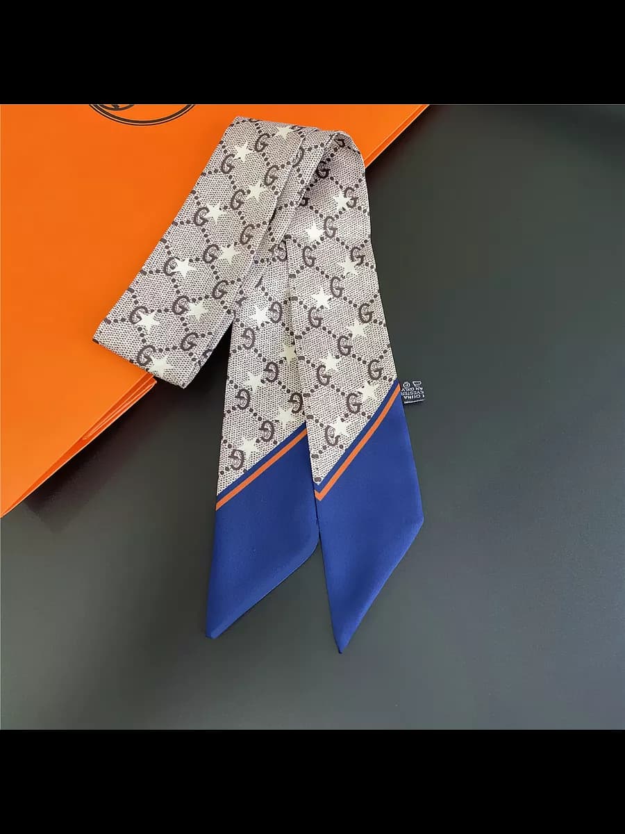 Шарф-лента Твилли легкий на голову галстук - фото 1