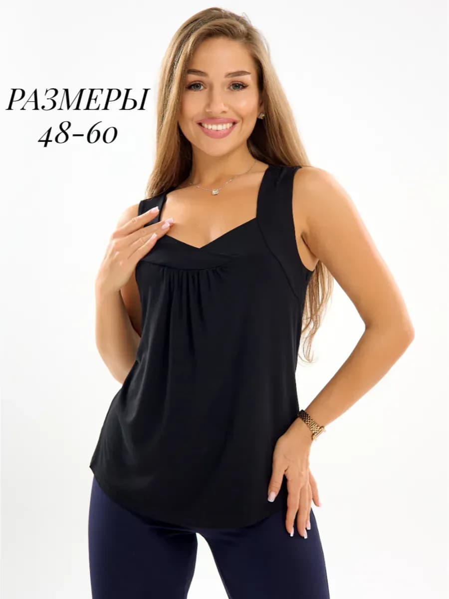 Майка под пиджак нарядная больших размеров