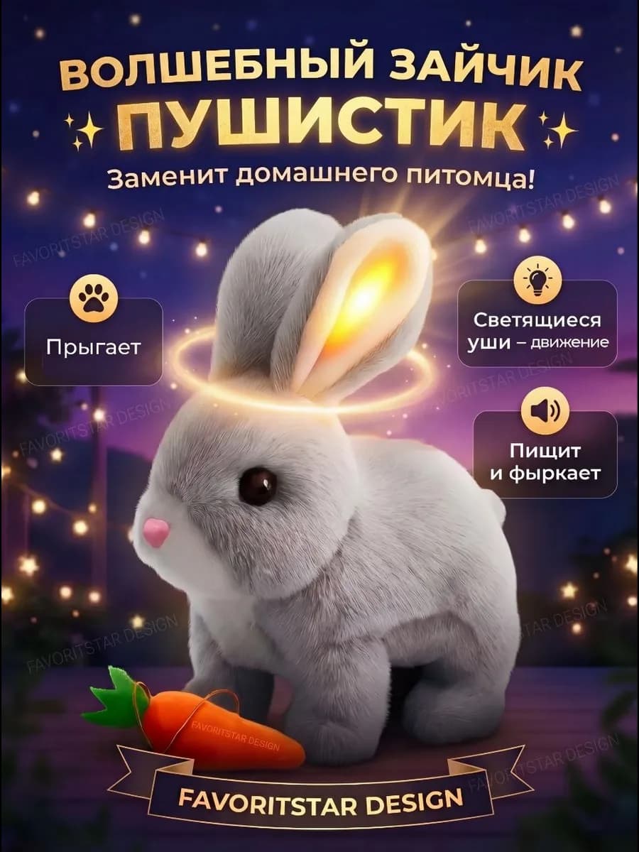 Интерактивная игрушка умный заяц для ребенка