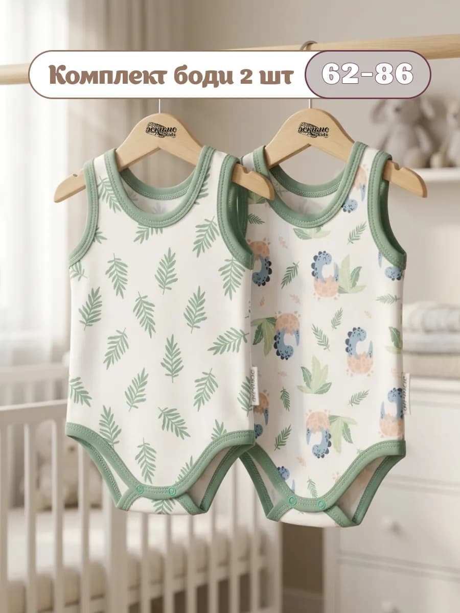 Боди майка для новорожденных малышей, 2 шт