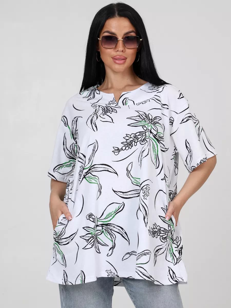 Туника женская в офис больших размеров