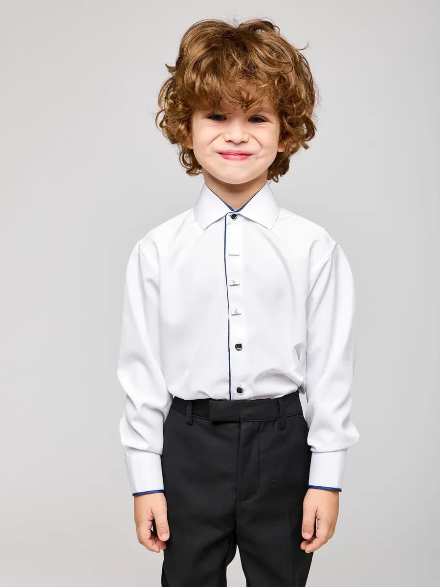 Классическая рубашка для мальчика в школу