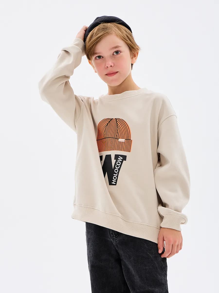 Свитшот с принтом толстовка спортивная детская
