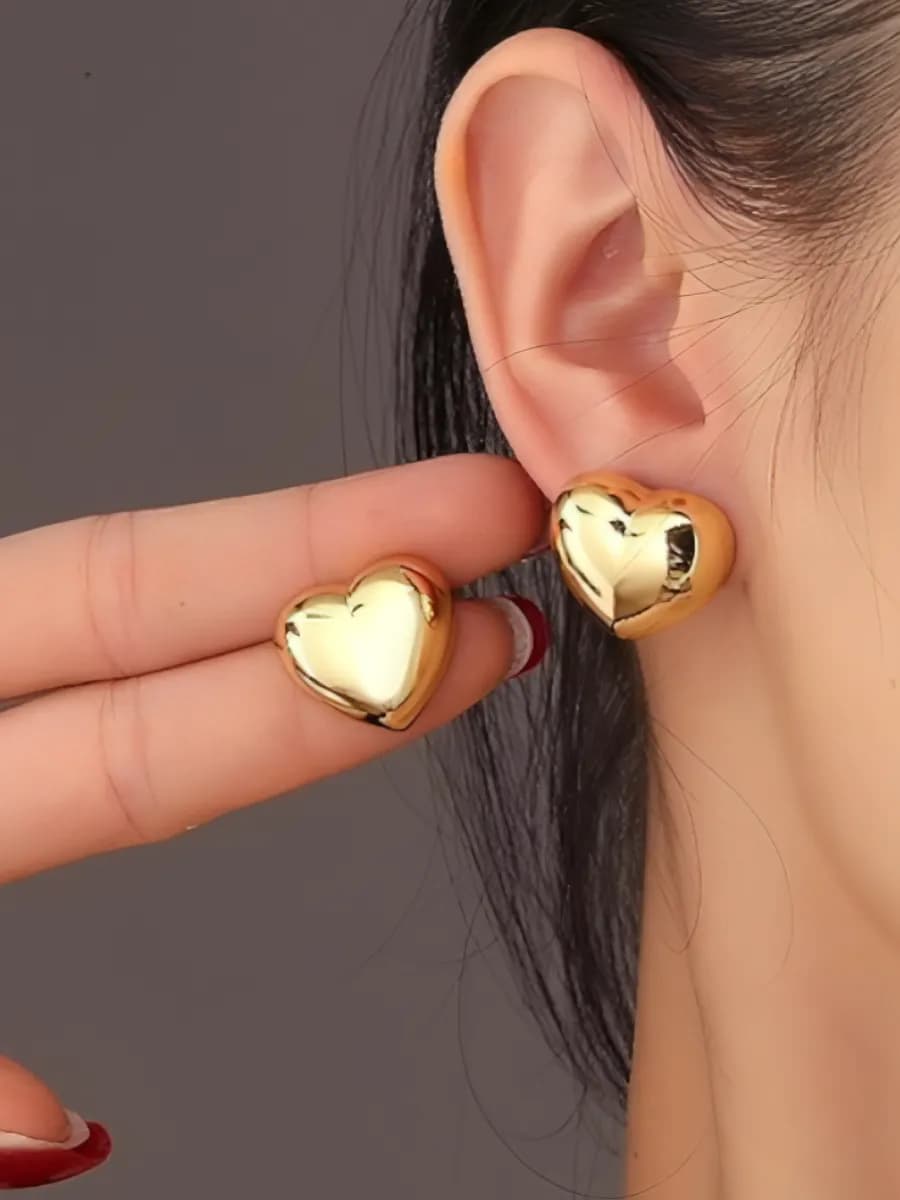 Серьги сердечки