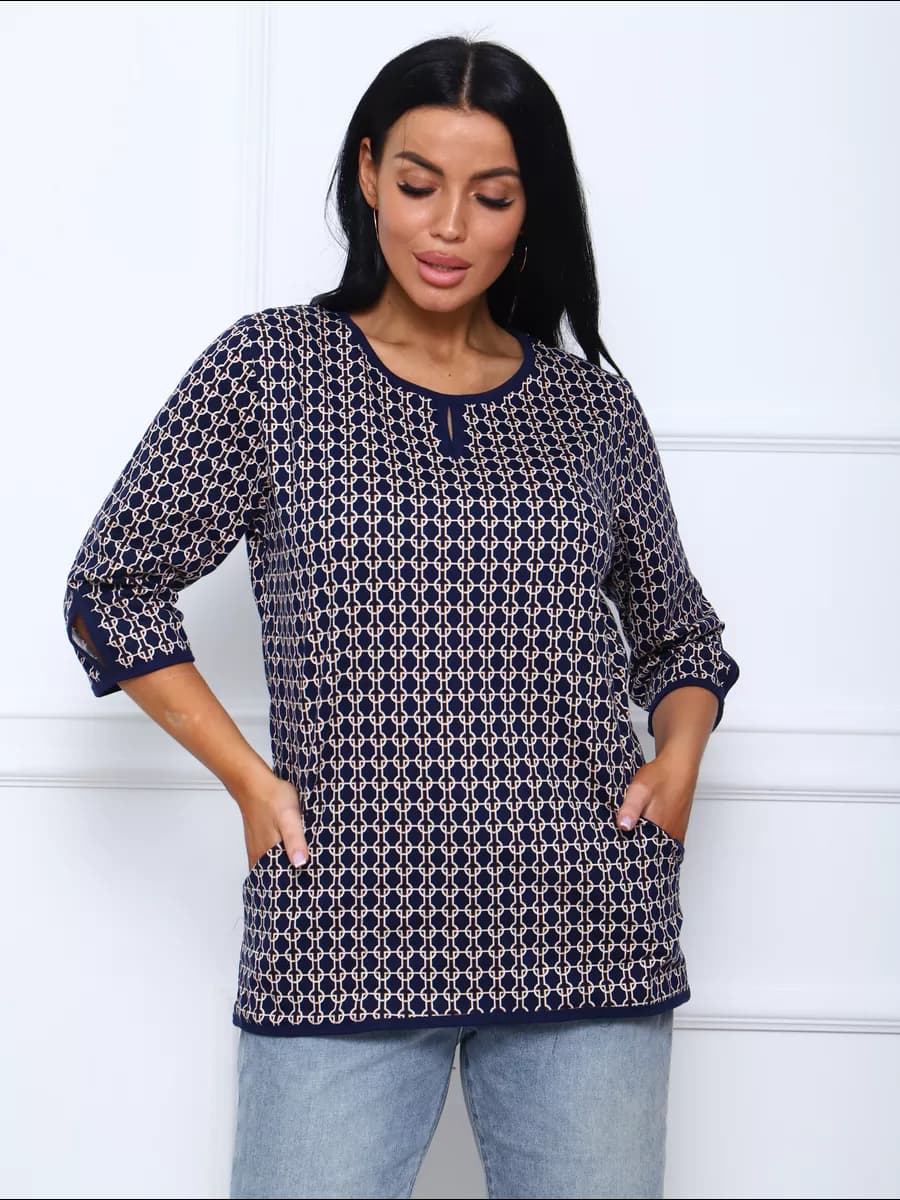 Туника больших размеров повседневная праздничная