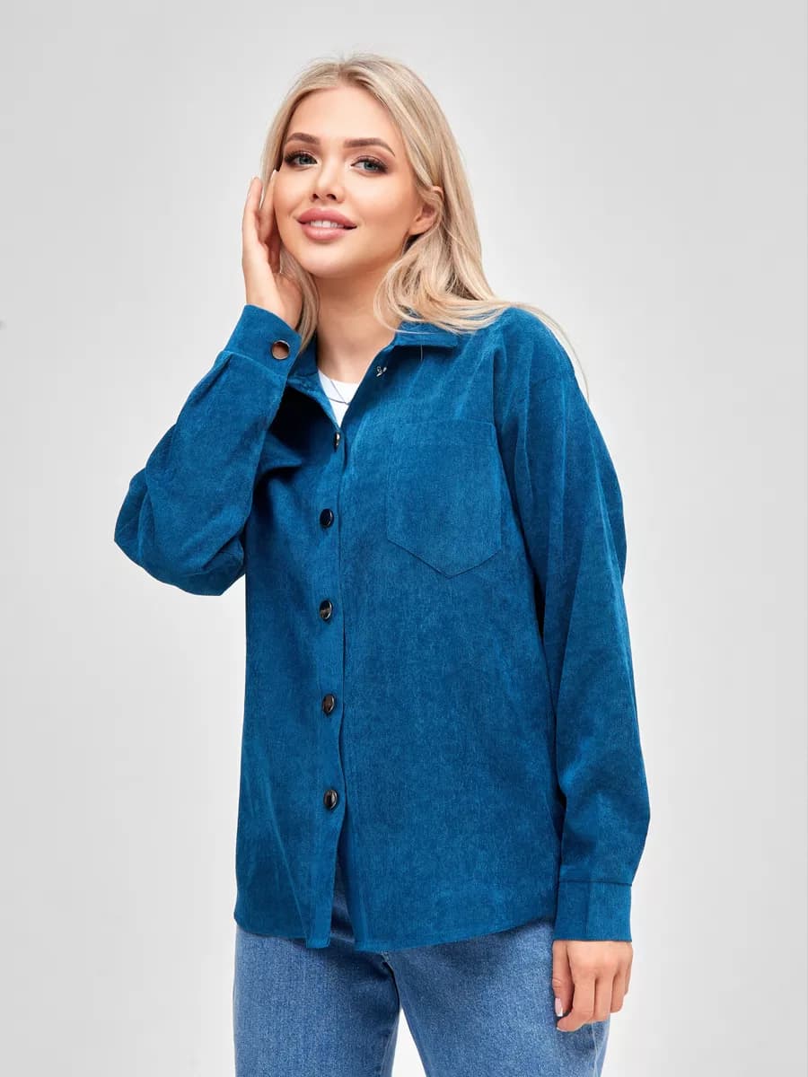 рубашка легкий оверсайз вельветовая