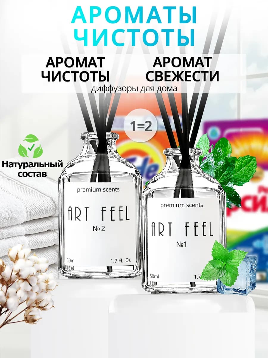 Диффузор для дома с палочками парфюмированный набор 2 шт