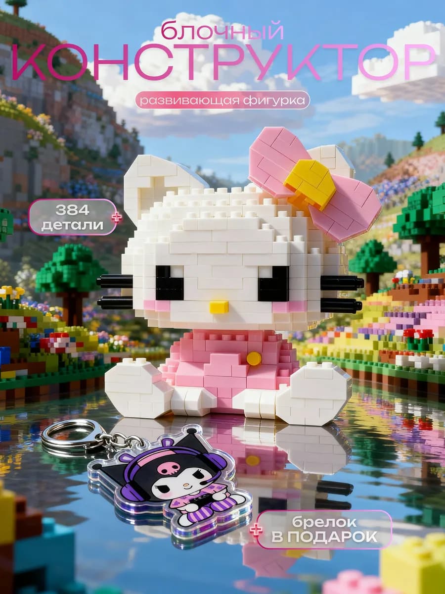 Конструктор 3d для девочек Hello Kitty
