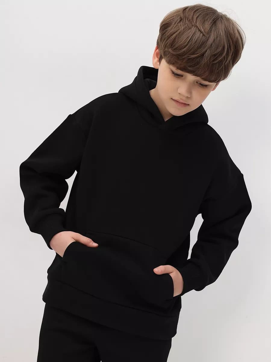 Худи детское оверсайз теплое с начесом для мальчика