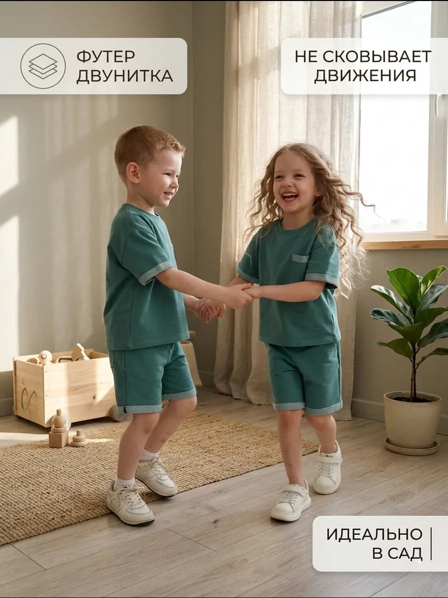 Костюм детский с шортами в садик