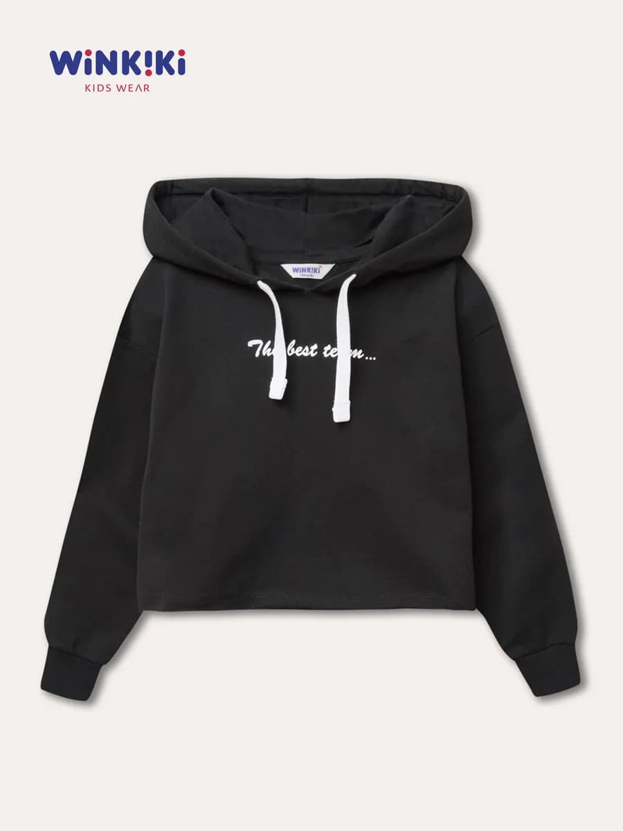 Укороченная толстовка с капюшоном