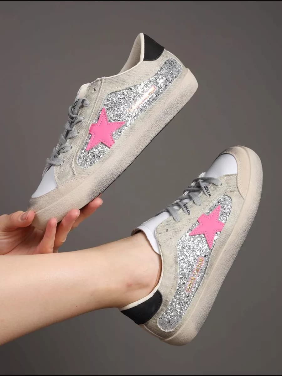 Кеды женские с пайетками Golden Goose