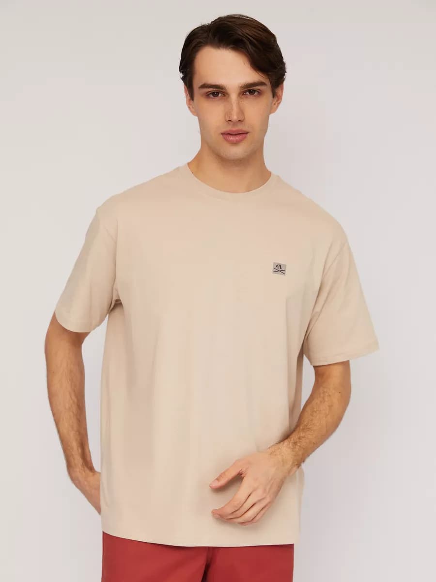 Мужская футболка из хлопка оверсайз