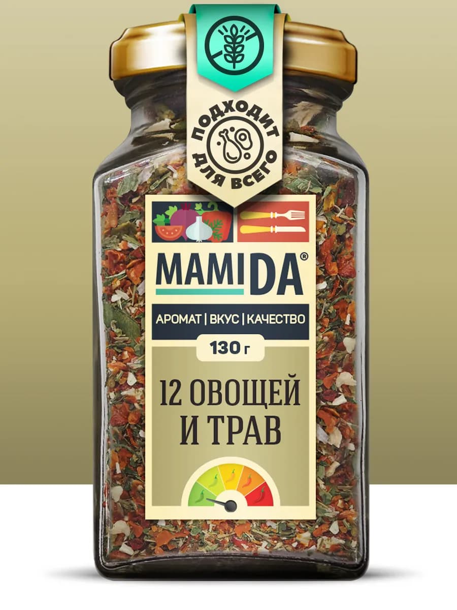 Смесь 12 овощей и трав МамиДА, 130г
