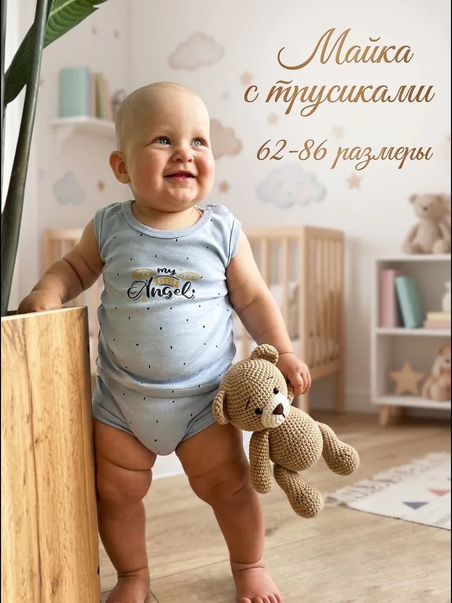 майка и трусики под подгузники