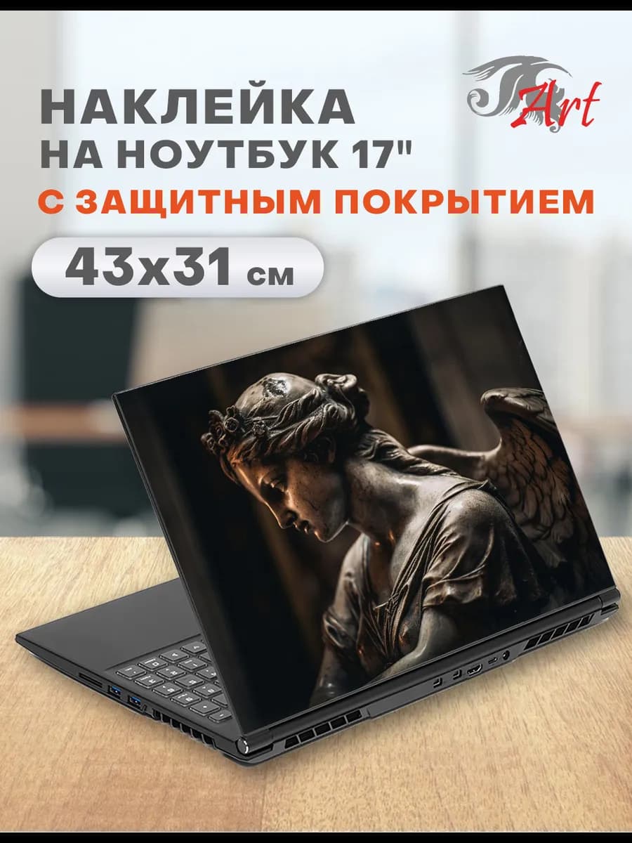 Наклейка для ноутбука 17", 43х31 см