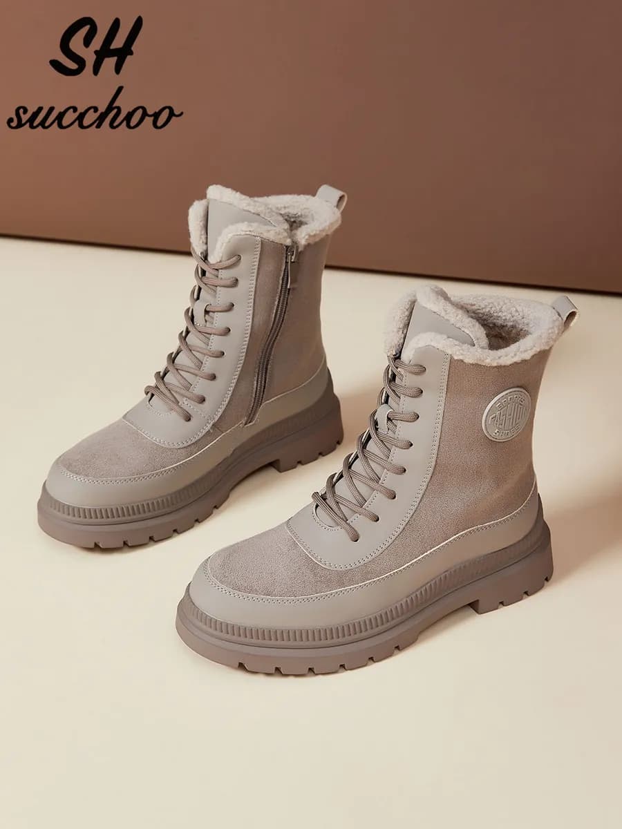 Ботинки зимние на платформе