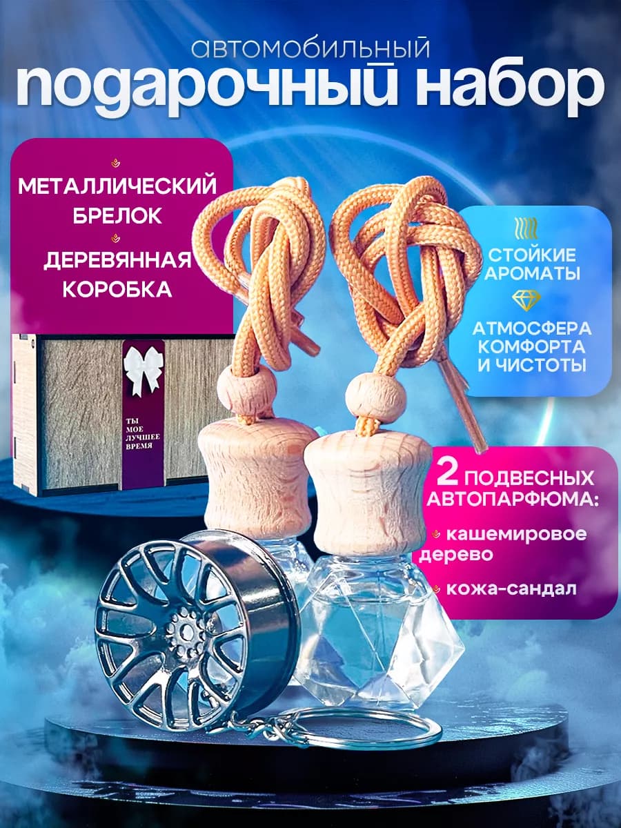 Брелок и ароматизатор в авто подарок
