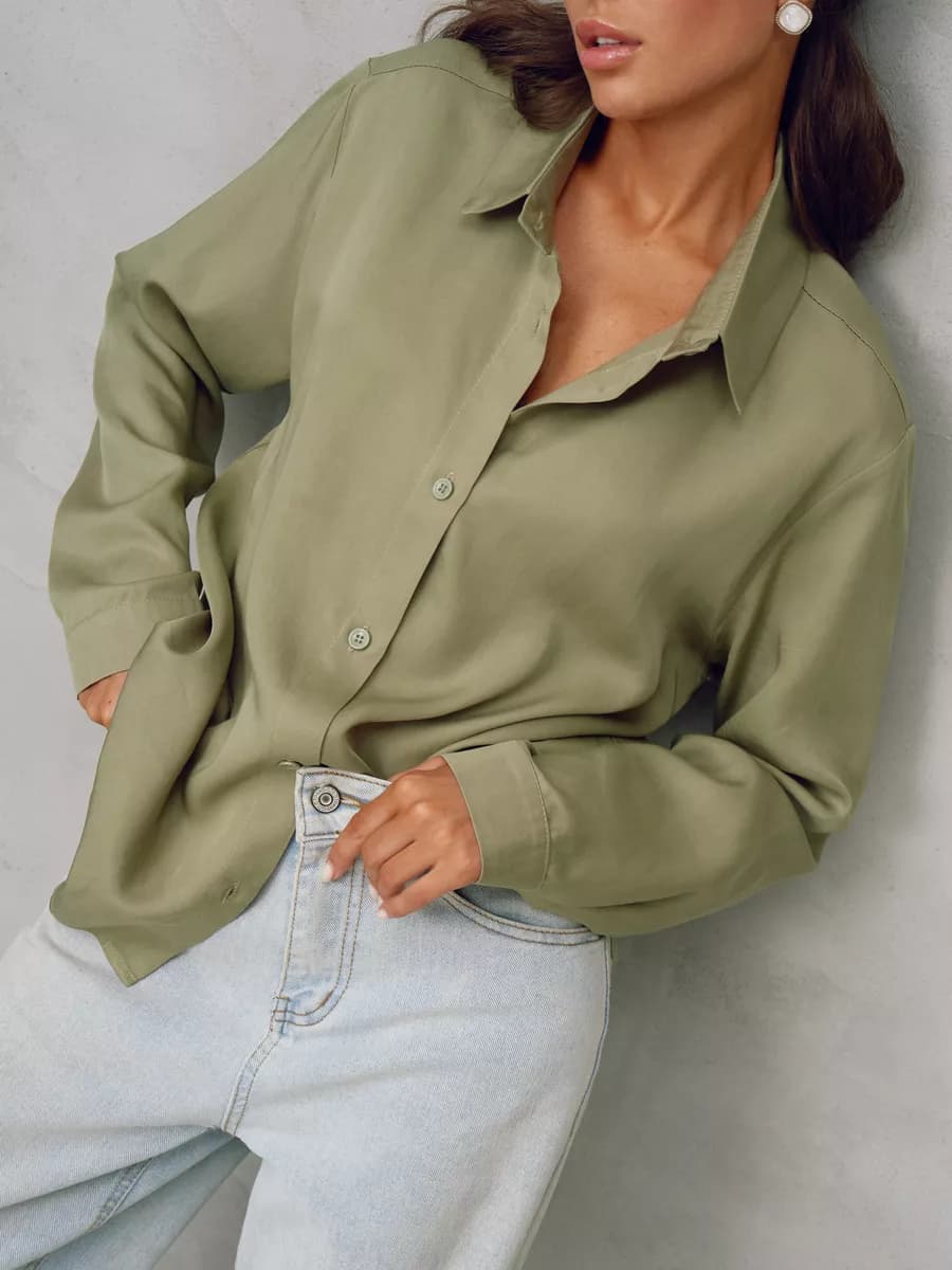 Рубашка оверсайз базовая