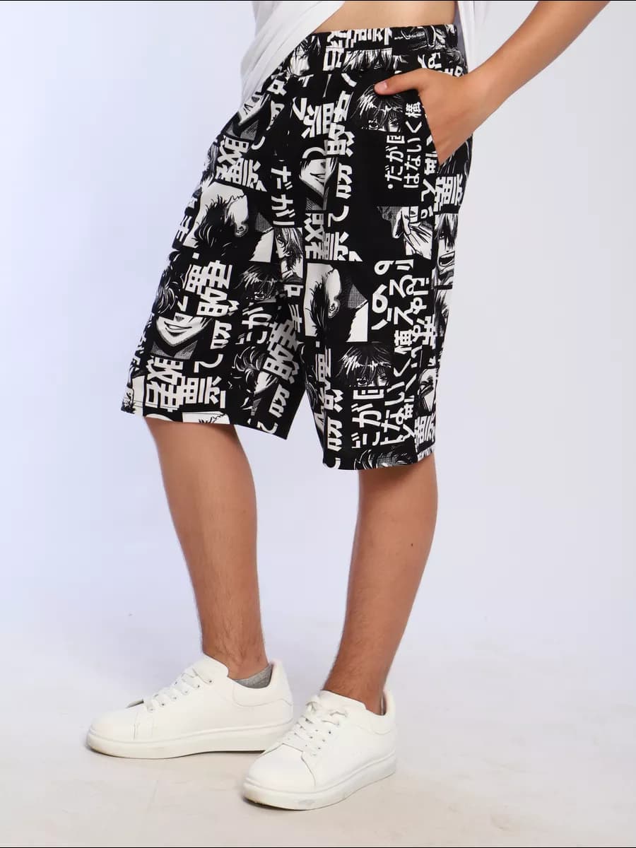 Домашние шорты оверсайз аниме на подростка