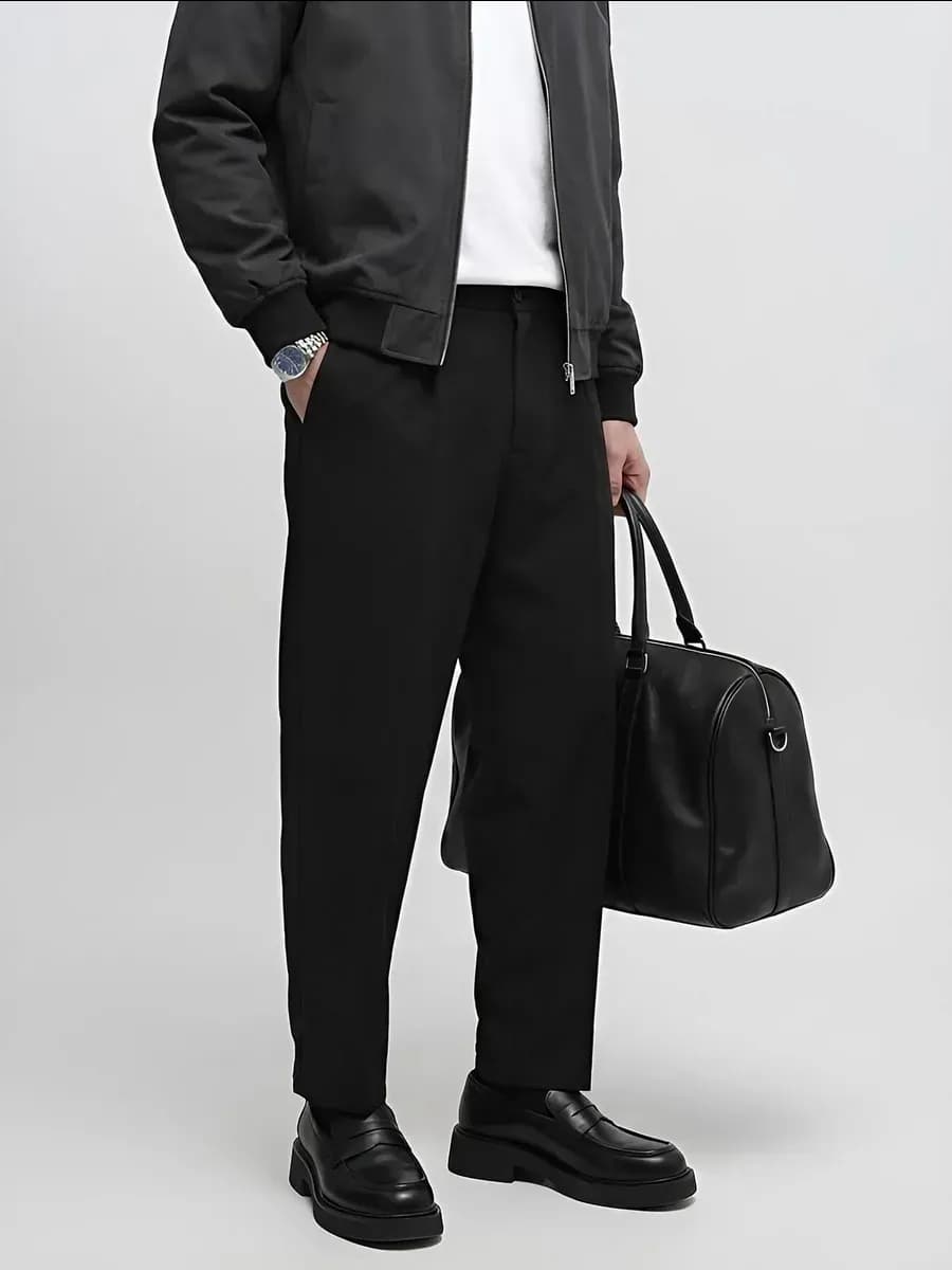 Брюки классические со стрелками бананы - фото 1