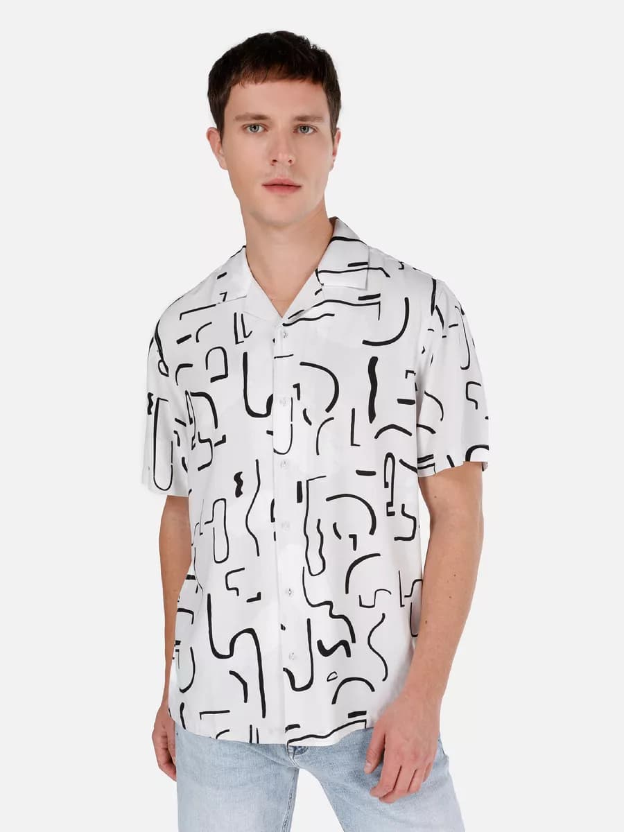 Рубашка летняя с коротким рукавом Regular Fit
