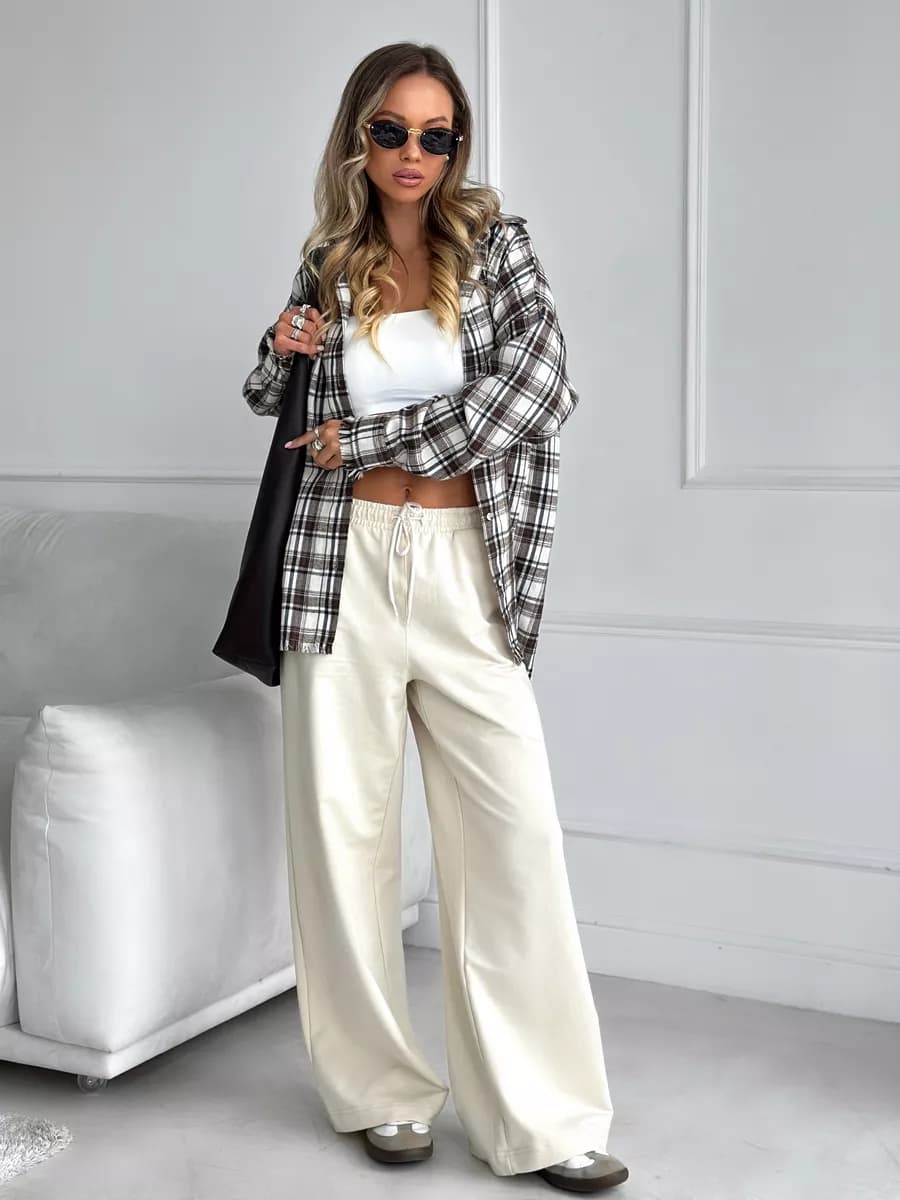 Брюки спортивные широкие