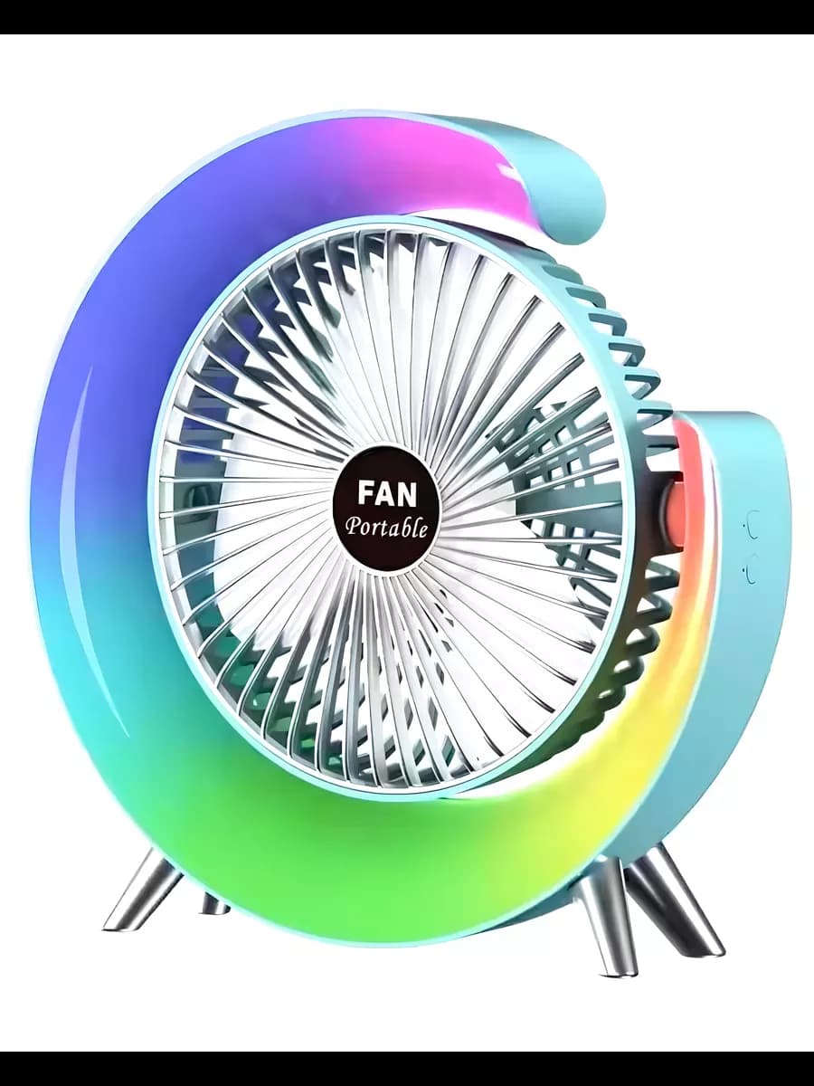 Вентилятор настольный с подсветкой