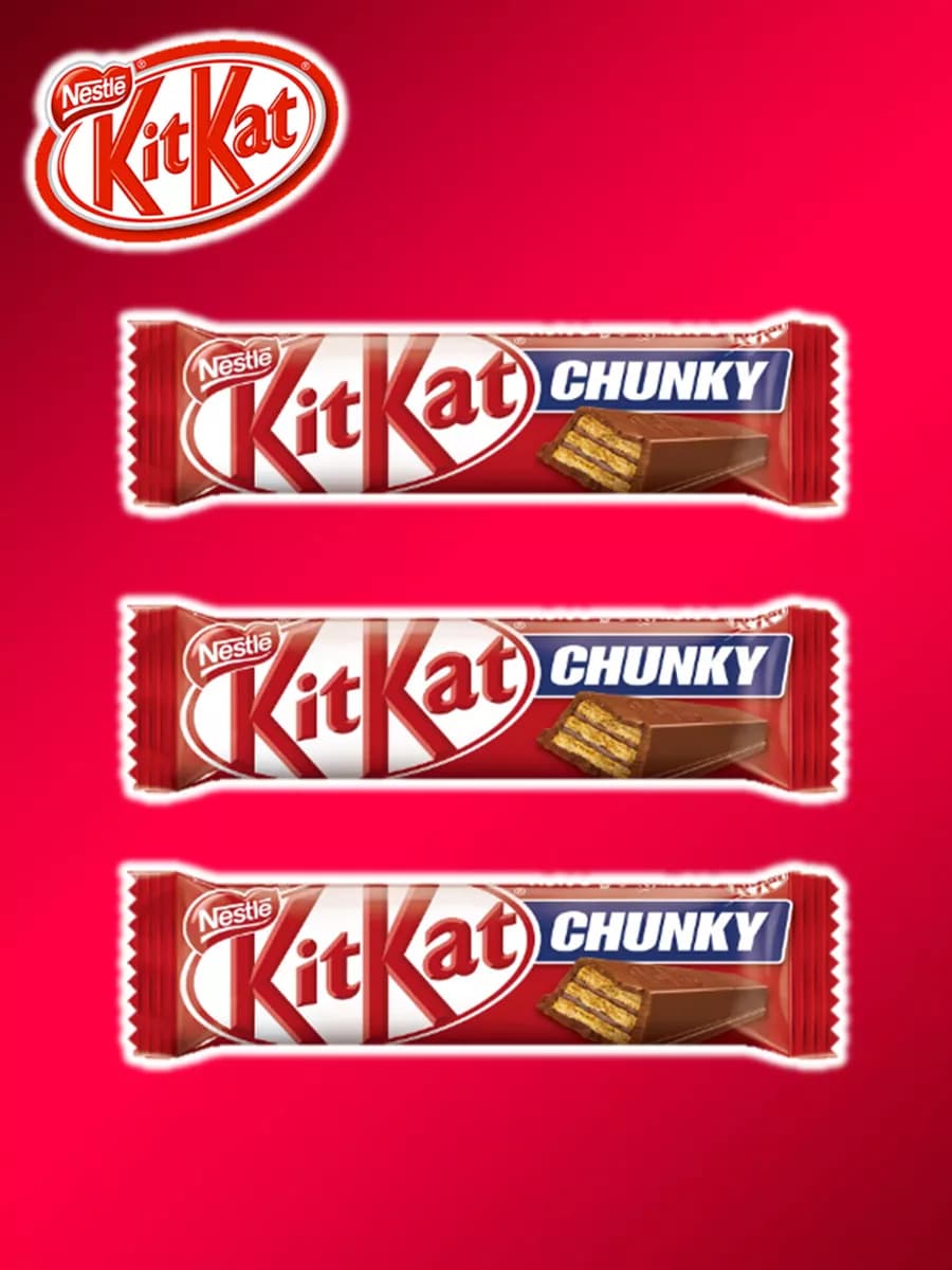 Шоколадный батончик КитКат Chunky 38 г х 3 шт