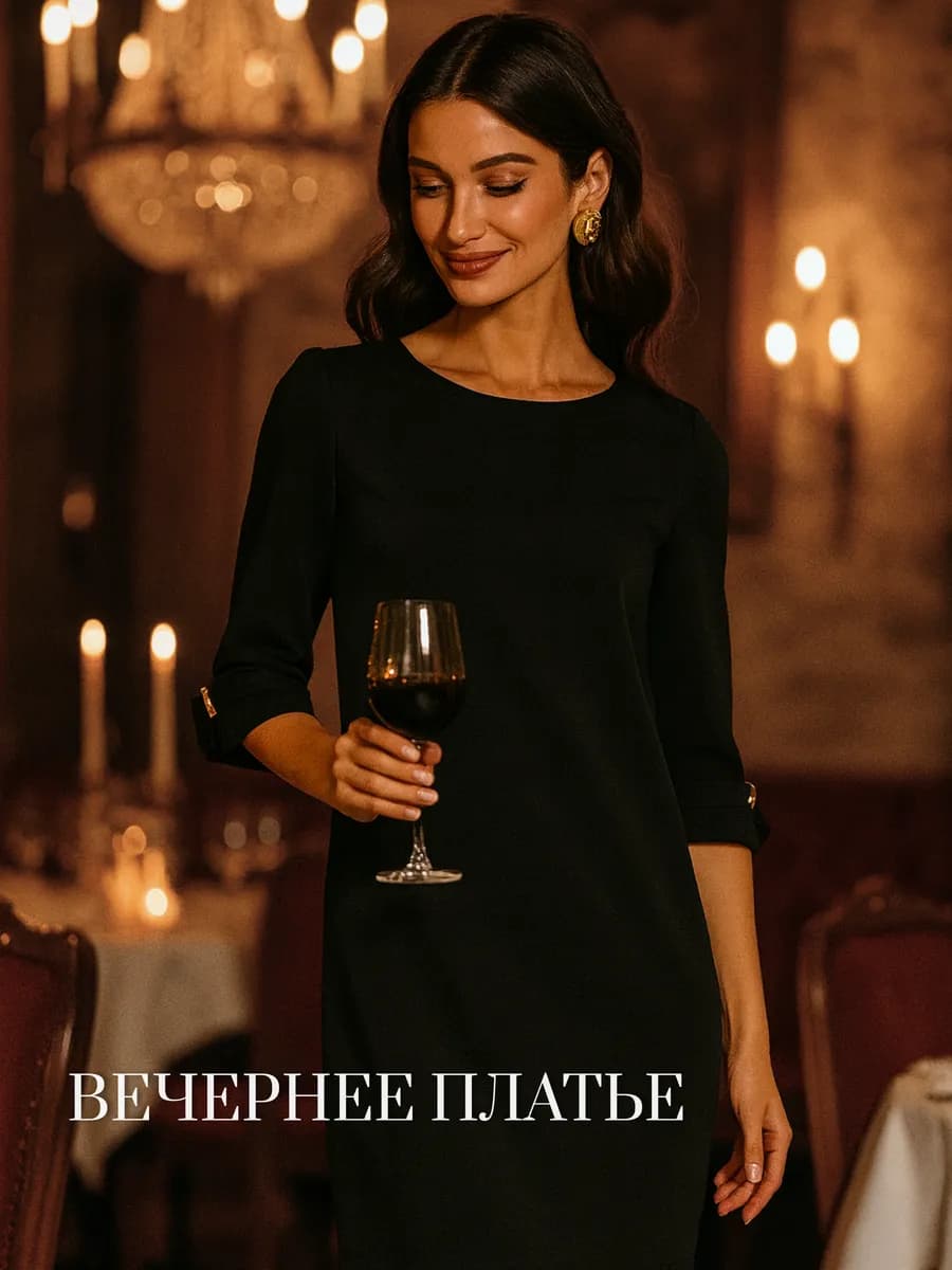 Платье офисное праздничное