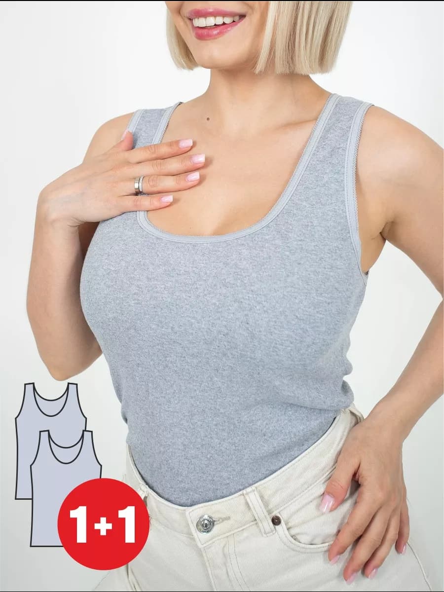 Майка женская хлопок набор маект 2шт