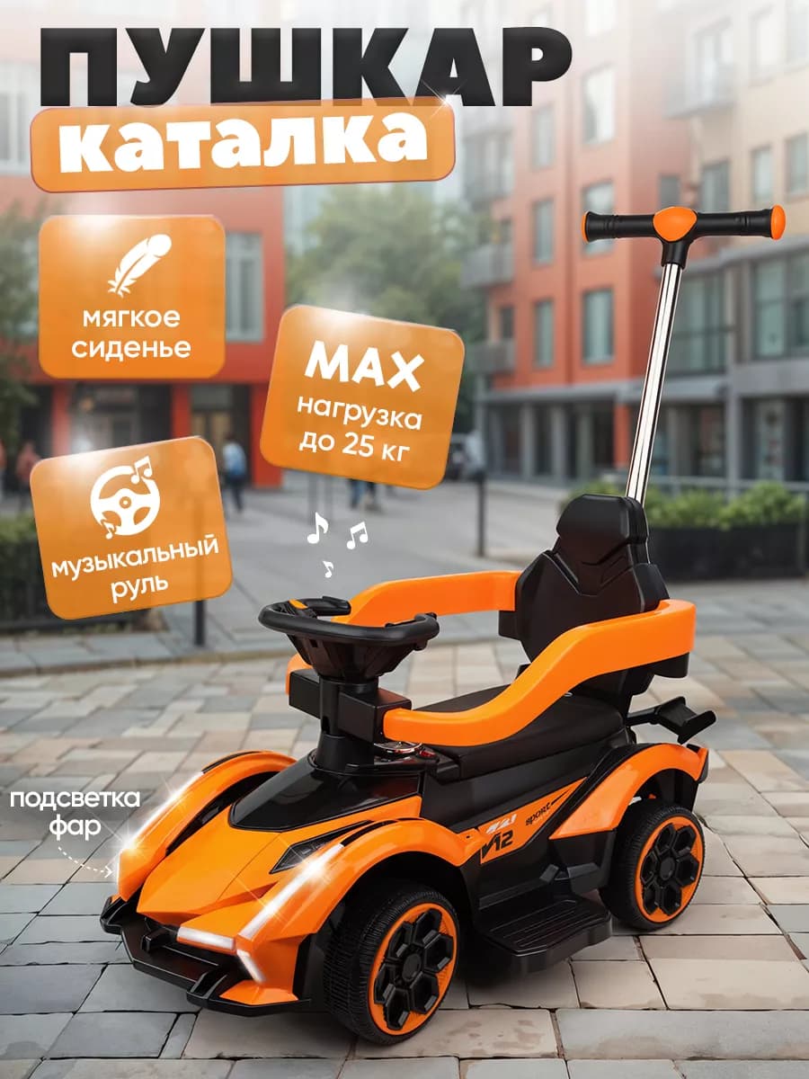 Пушкар каталка со светом и звуком