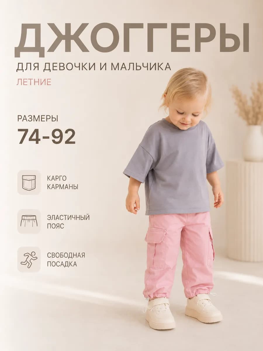 Штаны джоггеры для детей