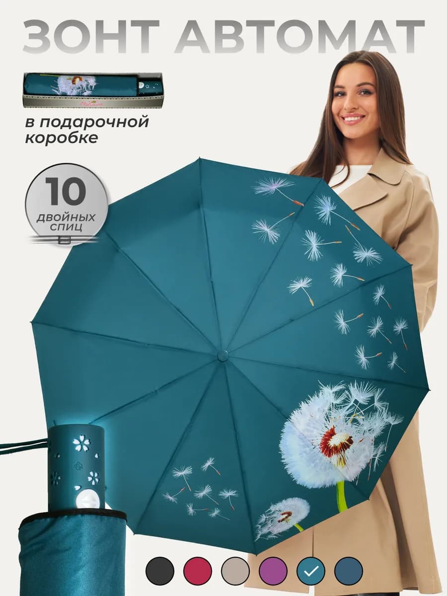 Зонт автомат антиветер складной
