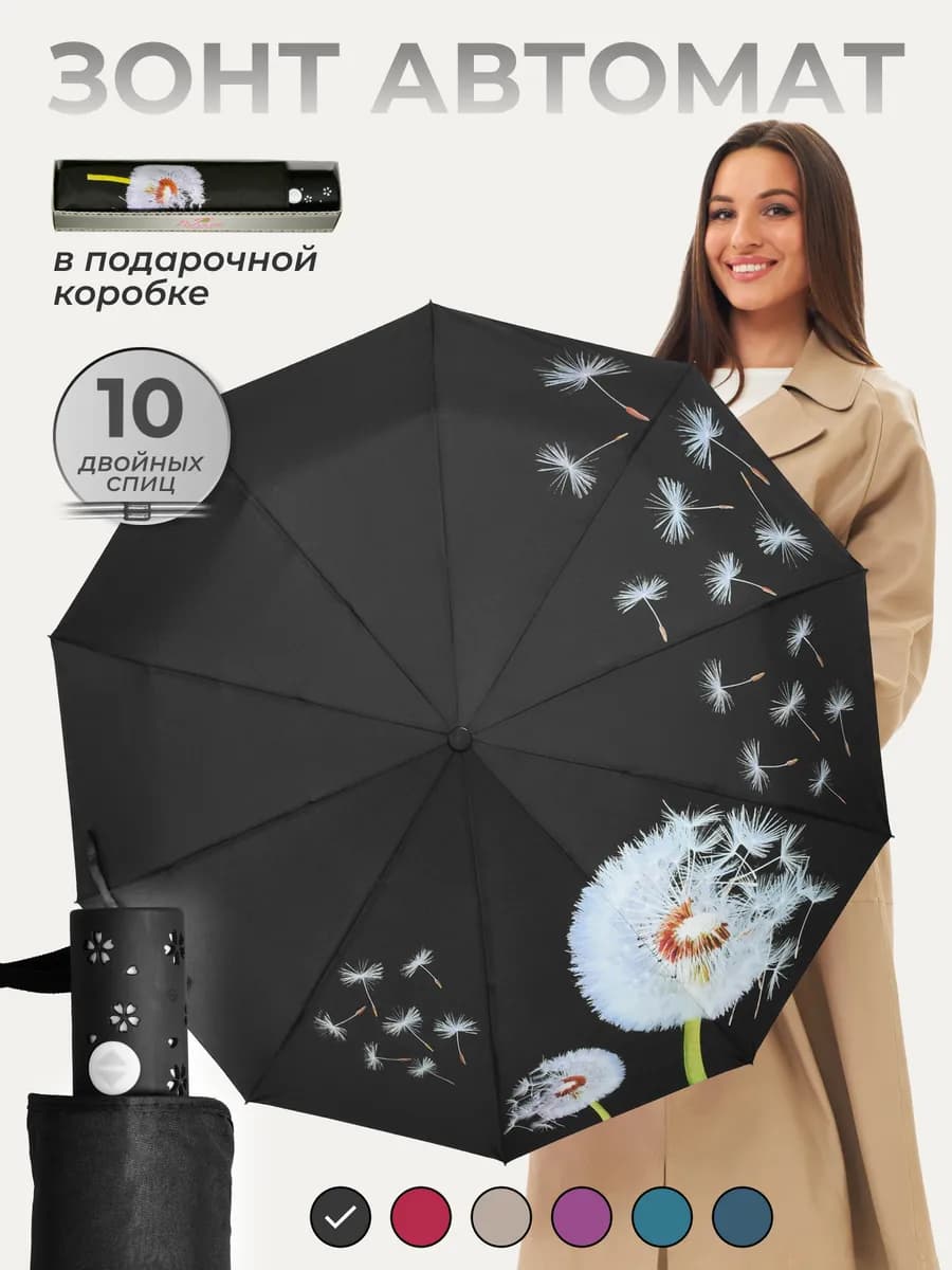 Зонт автомат антиветер складной