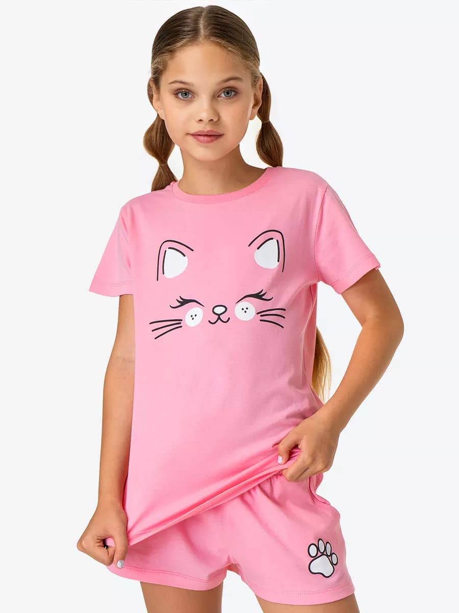 Пижама с шортами детская хлопковая