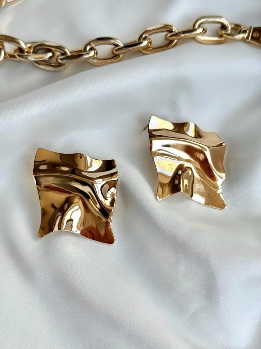 Крупные серьги бижутерия стильные