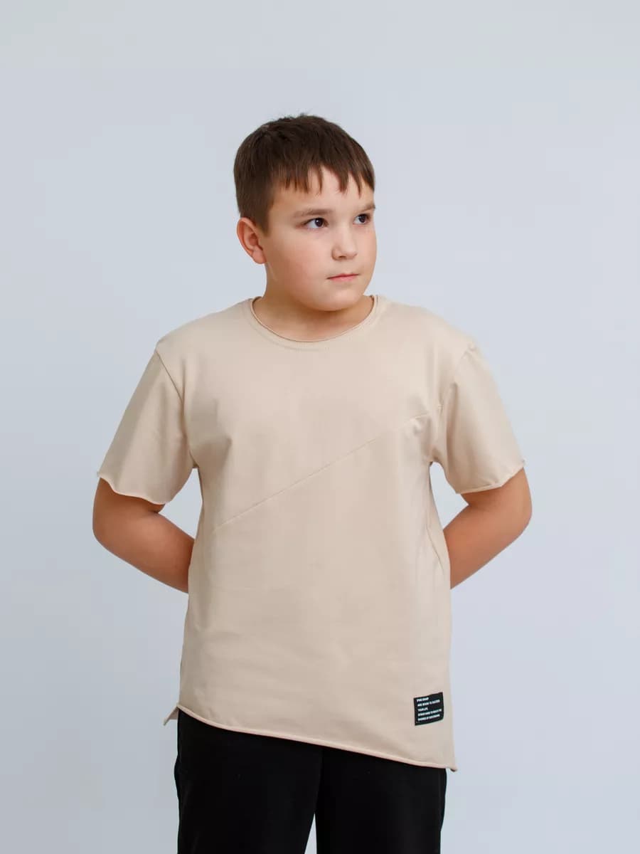 Футболка однотонная хлопковая базовая