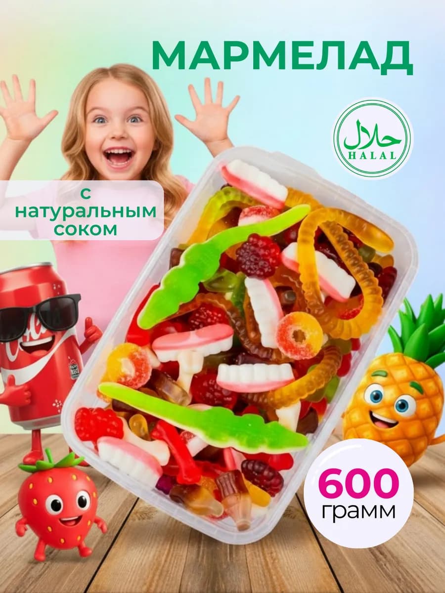 Мармелад жевательный ассорти халяль