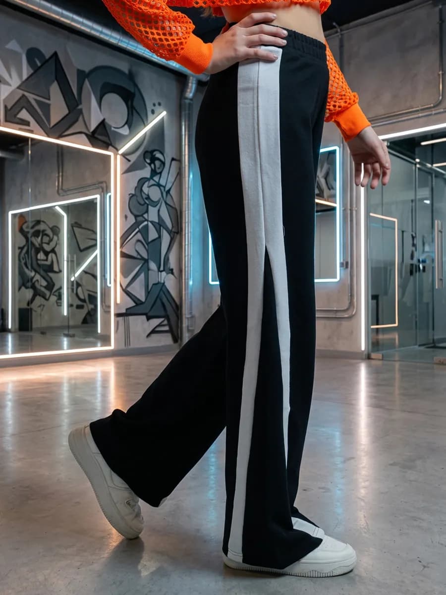 спортивные штаны палаццо