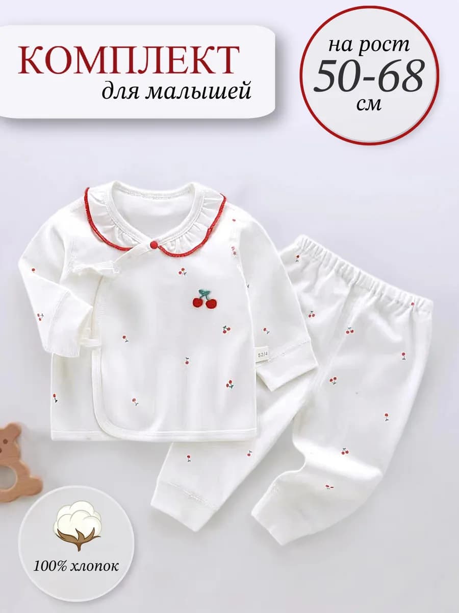 Комплект для новорожденного с распашонкой и штанишками