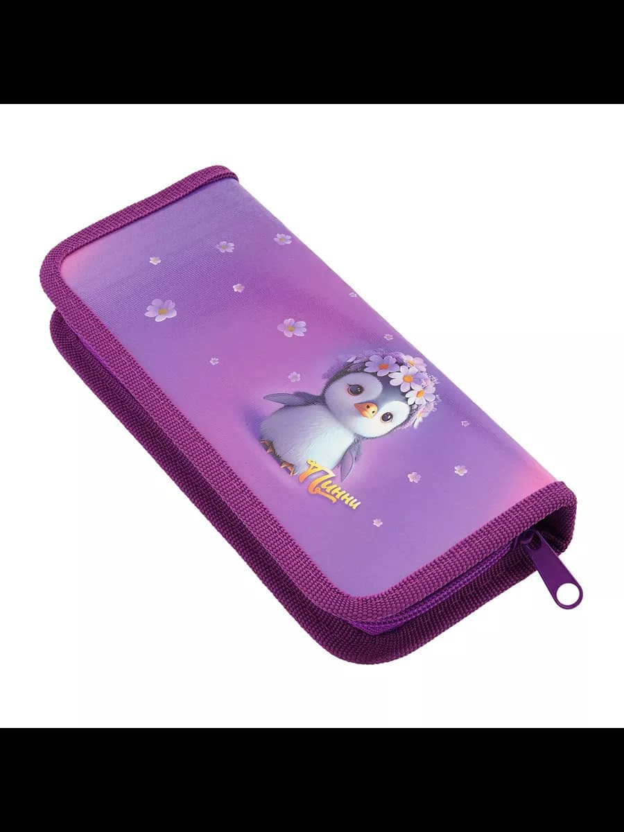 Пенал школьный на молнии Пинни 60*195*25 мм 1 шт