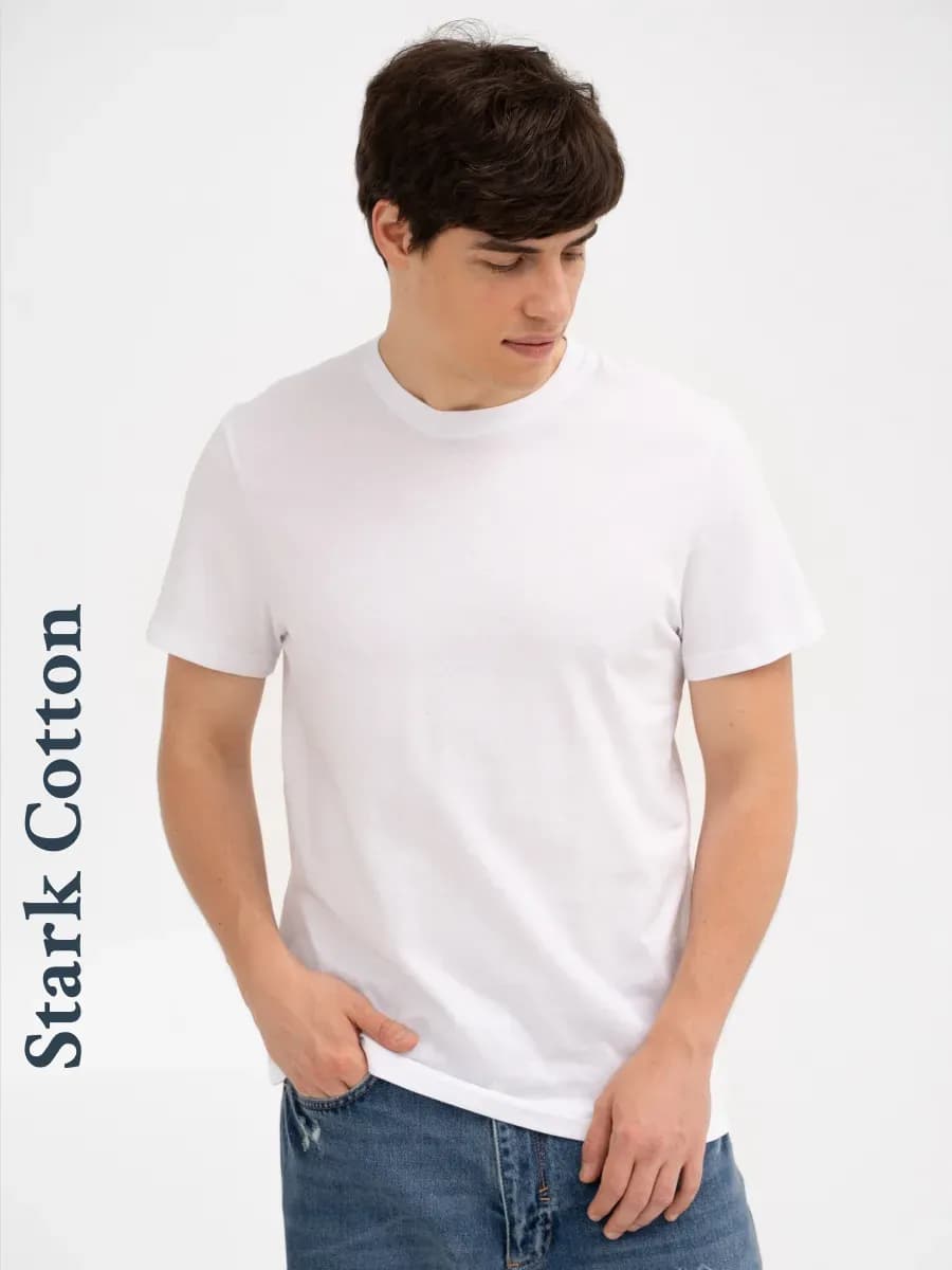 Футболка однотонная базовая хлопок