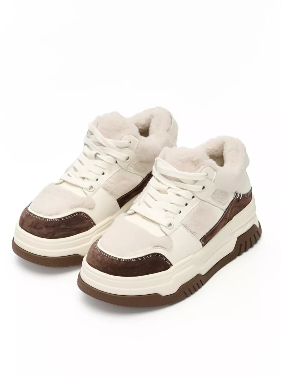 Кеды женские зимние натуральные