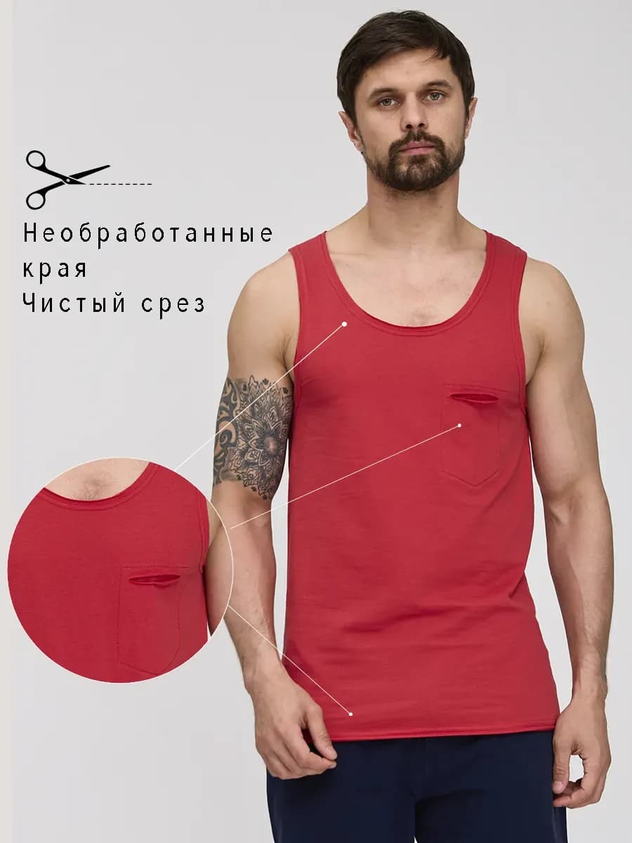Майка мужская хлопок спортивная