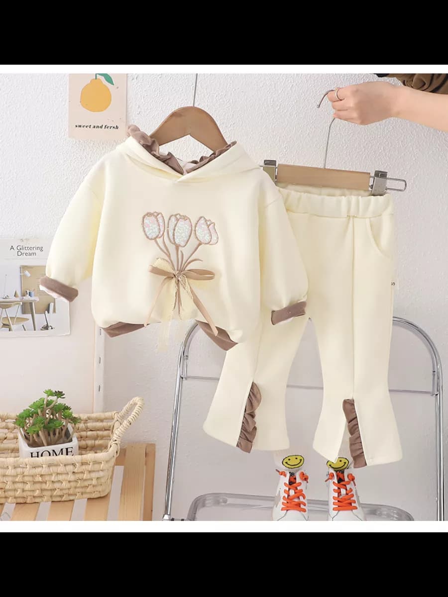 Костюм двойка брючный Нарядный с капюшоном - фото 1