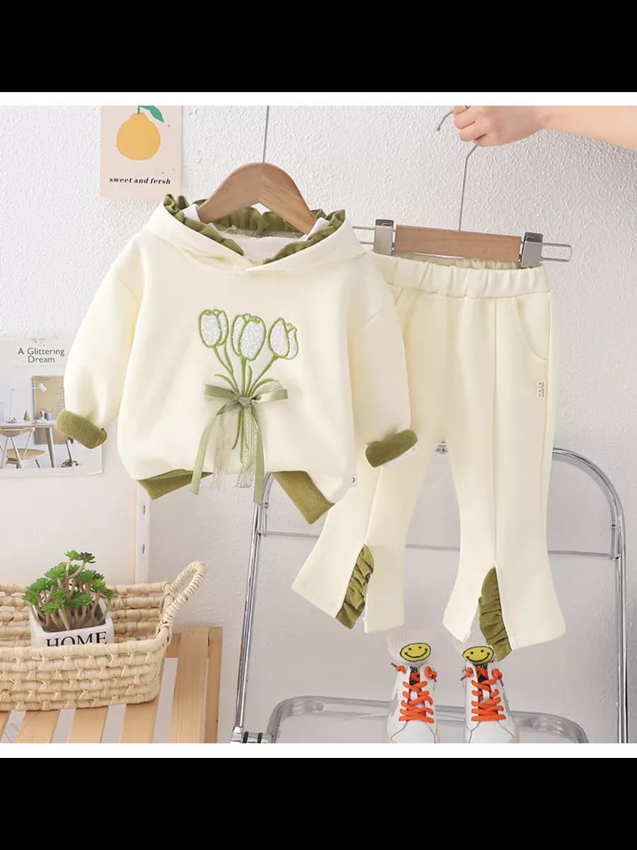 Костюм двойка брючный Нарядный с капюшоном