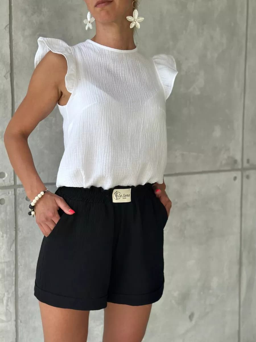 Шорты летние домашние муслин хлопок