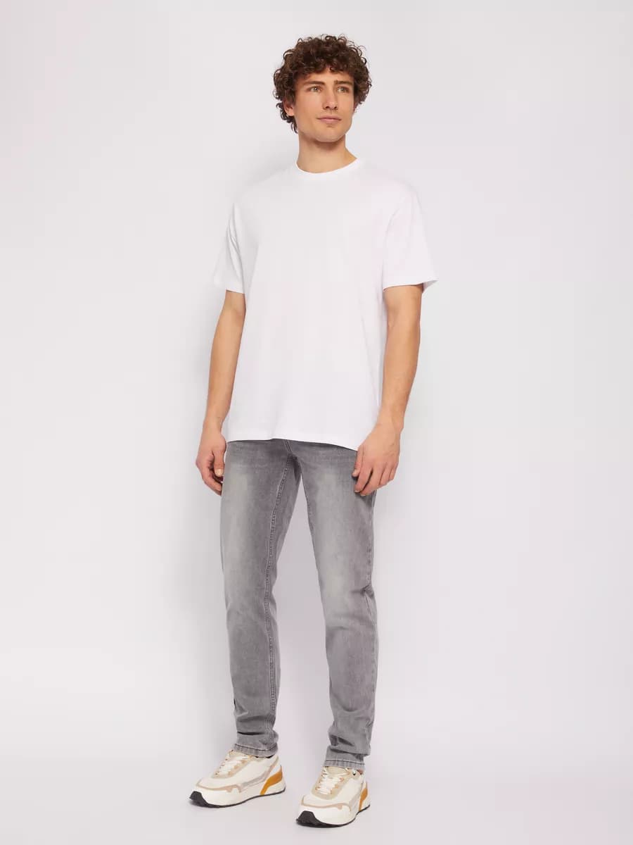 Мужские зауженные джинсы Tapered серые