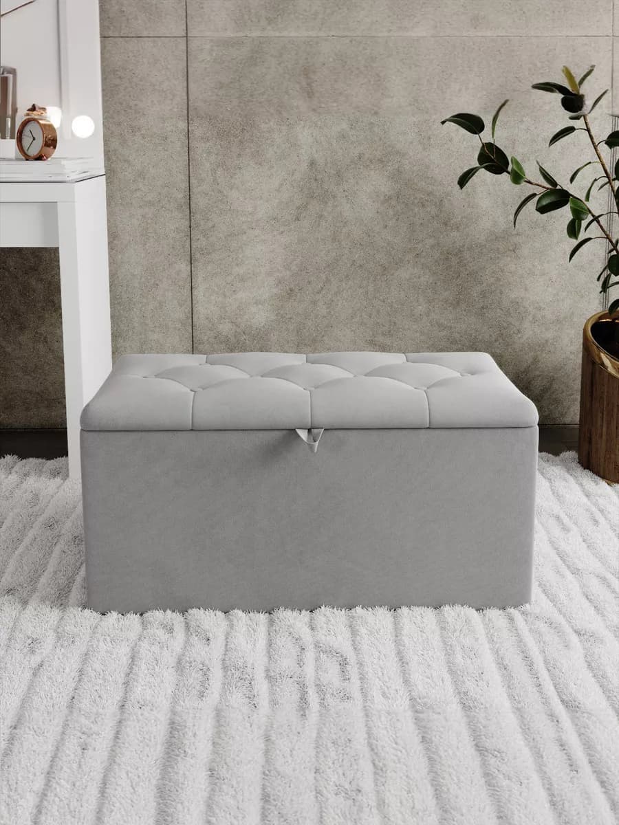 Пуфик для прихожей и спальни с ящиком - фото 1